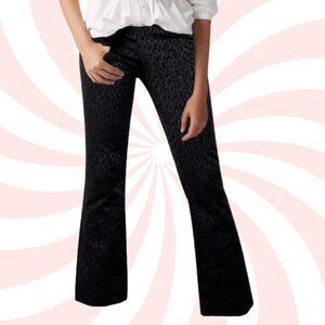 ZARA Black Leopard Capri Pants